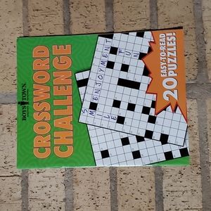 Crossword Challenge - 20 Easy-to-Read Puzzles!